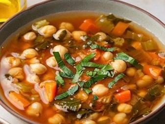 Chickpea with Lemon & Herb Soup (VG)