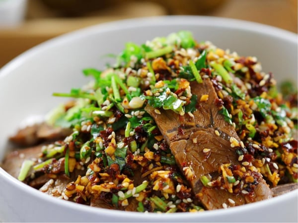 78. 凉拌牛腱 (含香菜) Braised Beef with Coriander