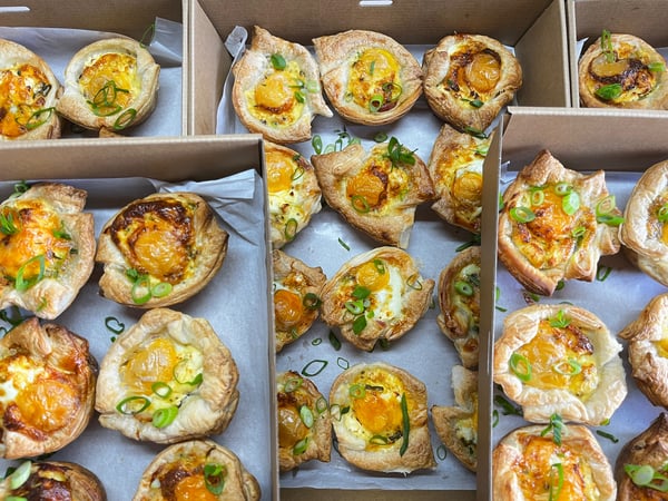 Mini Puff Pastry Quiches