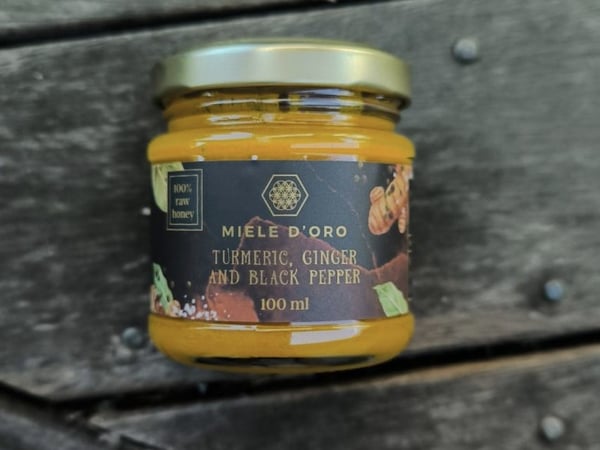 Miele D'Oro Tumeric, Ginger & Black Pepper Honey