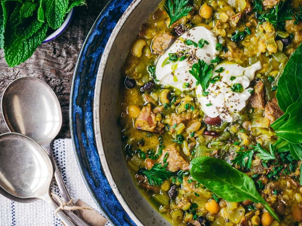 FROZEN 12hr Roasted Persian Lamb Soup with Ancient Grains