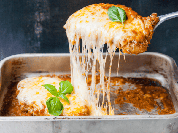 Chicken Parmigiana with Italian Garden Salad