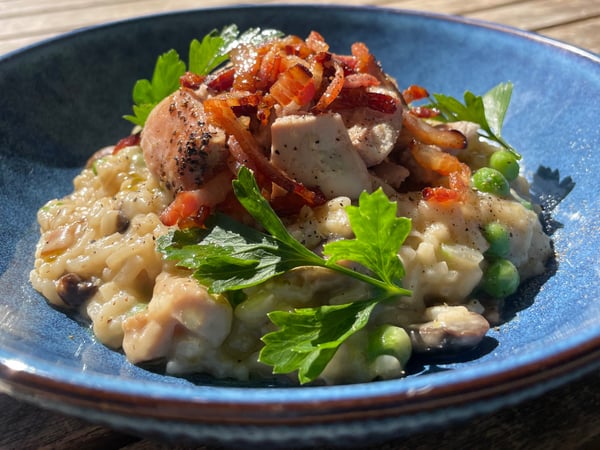 Chicken, Mushroom & Bacon Risotto