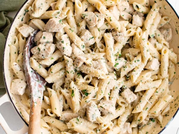 Chicken & Mushroom Pasta Carbonara