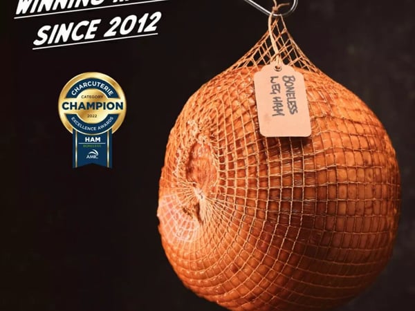 christmas boneless ham half 2-3kg $38kg