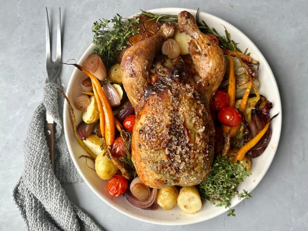 Festive Roast Chicken with Gravy