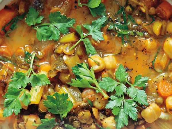 FROZEN Roasted Pumpkin and Chickpea Soup with Oregano