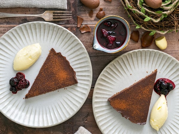 Dark Chocolate Orange Ganache Tart