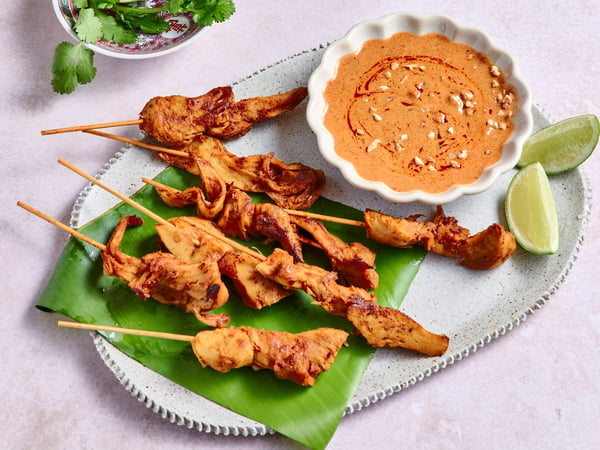 Plant-based Satay Stick with Peanut Sauce | 植物性沙爹棒配花生酱