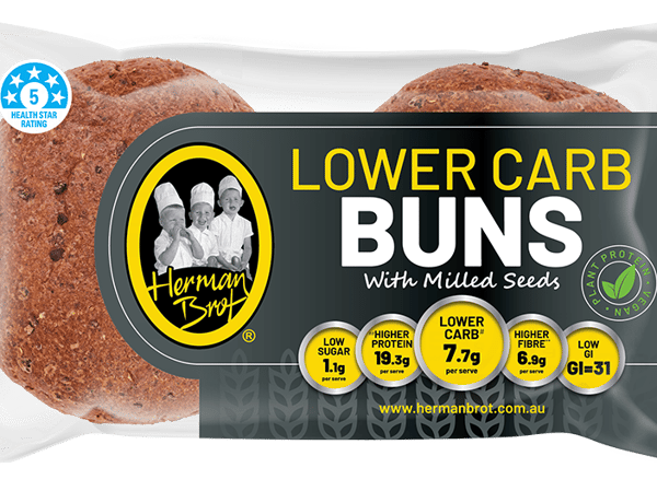 Hermanbrot Low Carb High Protein Buns (2 pack)