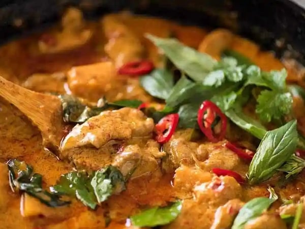 Thai Red Chicken Curry with Rice