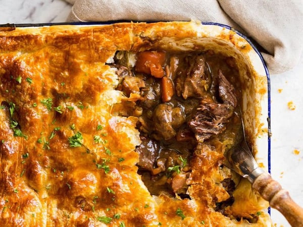 Beef and Red Wine Pie