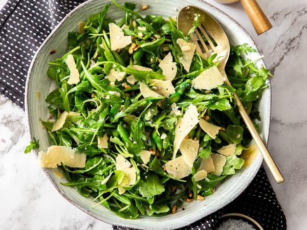 Rocket Pear Parmesan Walnut Salad