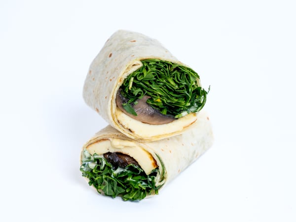 Vegan Mushroom & Macadamia Feta Wrap