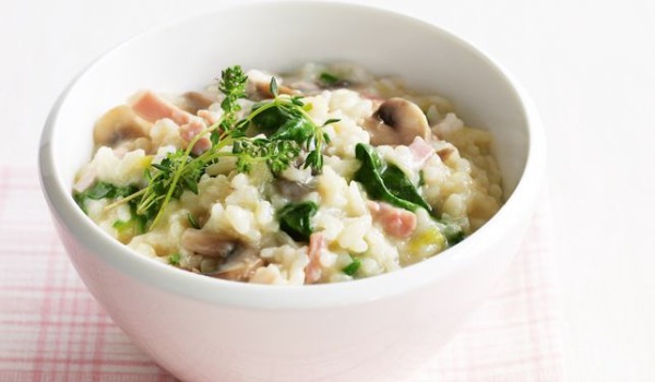 Bacon, Leek, Pea & Parmesan Risotto