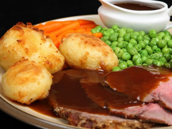 Roast Beef w/ Roast Vegetables and Gravy