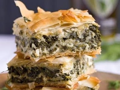 Spinach Zucchini & Ricotta Spanakopita