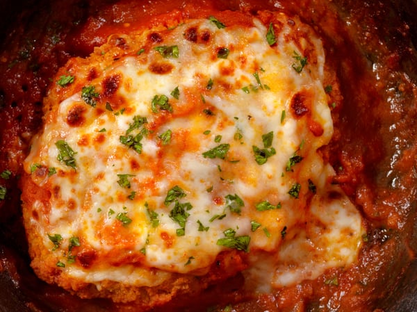 BBQ meatlovers chicken parmi