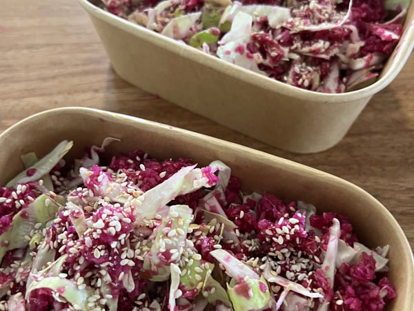 Pickled Red Cabbage & Ginger Salad