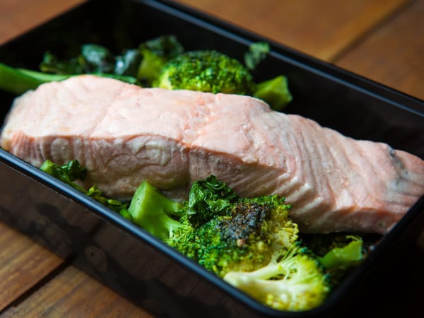 Fodmap Coconut Poached Salmon