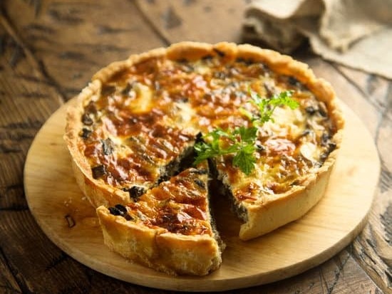 Sweet Potato, Feta & Caramelised Onion Quiche