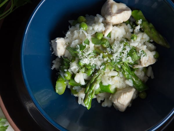 Spring Chicken Risotto