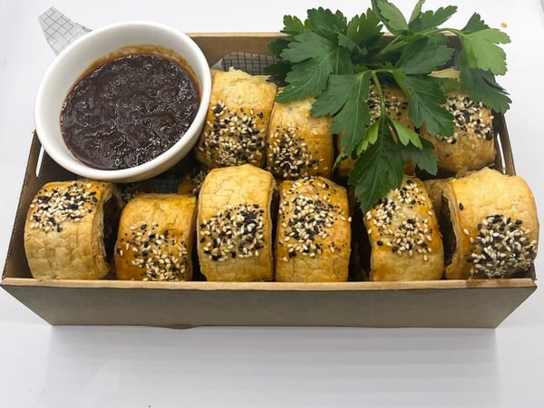 mini merguez lamb sausage rolls