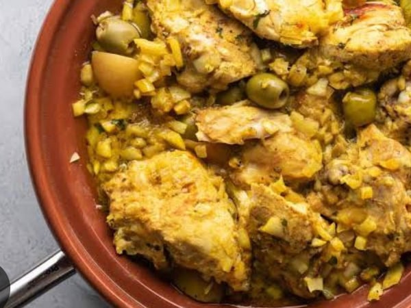 Chicken and preserved lemon tagine