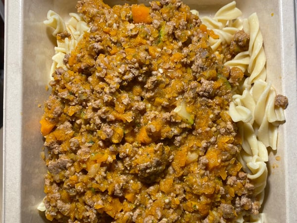 Pasta Bolognese 350 Cals