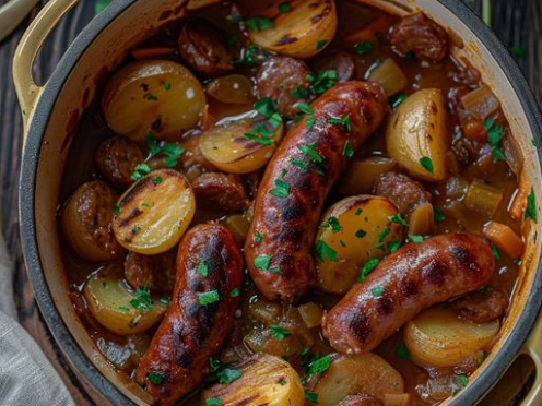 Rustic Dublin Coddle with Sausage and Potatoes