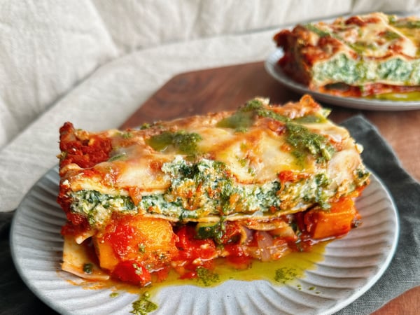 Italian Vegetable Lasagne with Ricotta & Basil - Single Serving