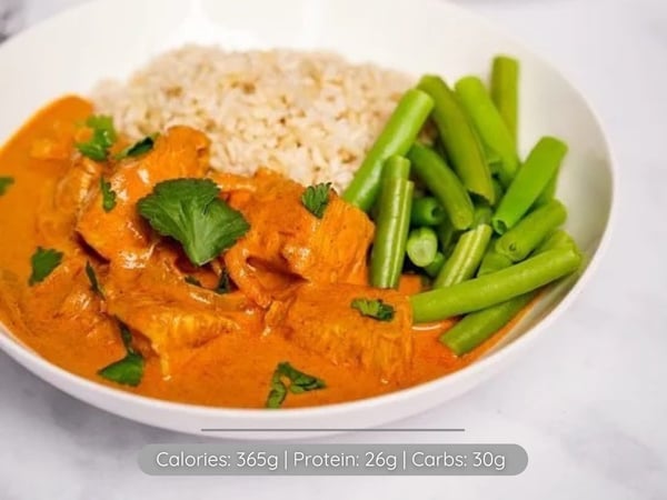 Butter Chicken with Brown Rice – Frozen