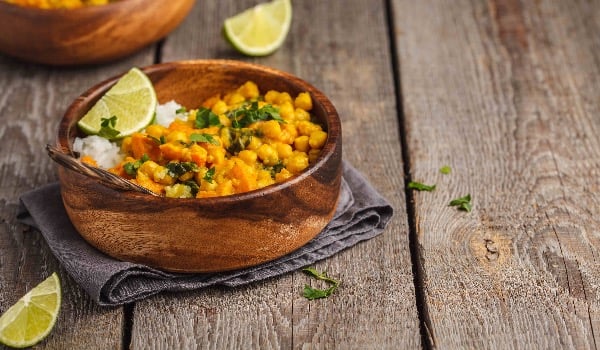 Chickpea Sweet Potato and Spinach Masala (GF, Vegan, Frozen)