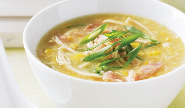 Chinese Egg Drop Chicken and Sweetcorn Soup