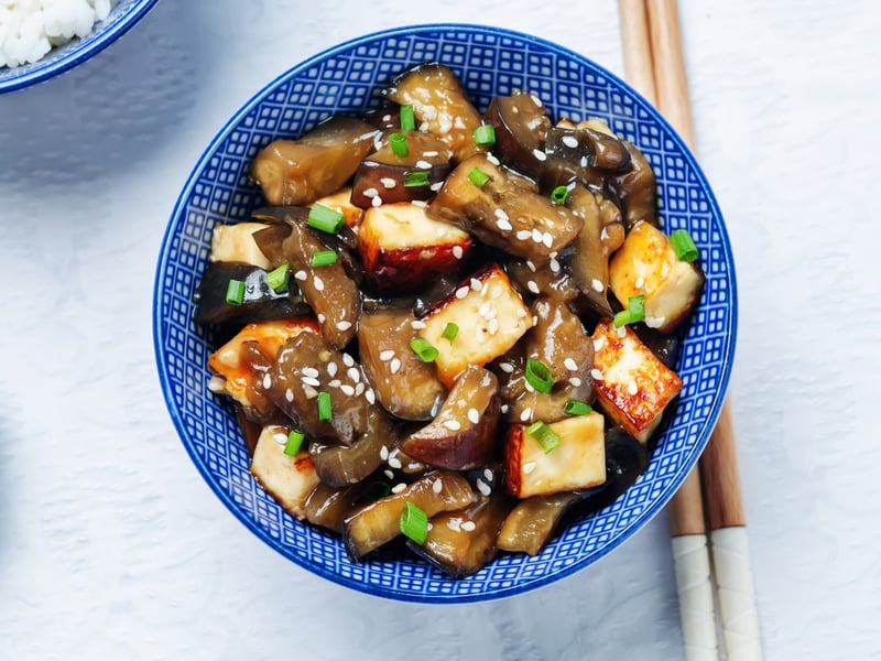 Marinated Teriyaki Eggplant (V, DF)