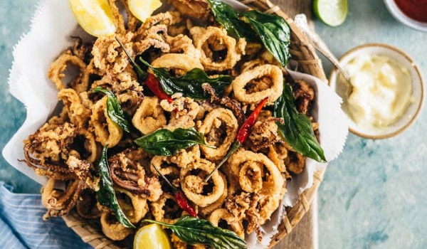 Sri Lankan Spice Calamari Bites