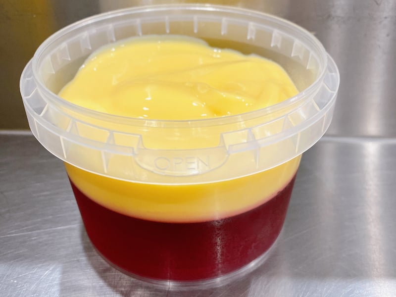 Custard & Raspberry Jelly