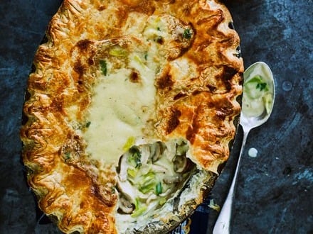 Chicken, Leek & Mushroom Pie