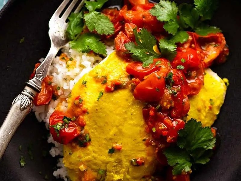 Mexican Bowl with Turmeric Fish | High Protein