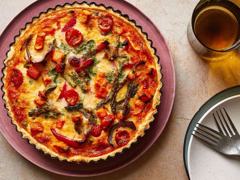 Mediterranean Vegetable Quiche