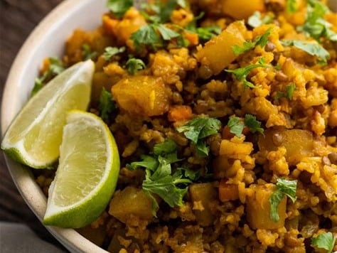 Pineapple & Red Lentil Coconut Dahl