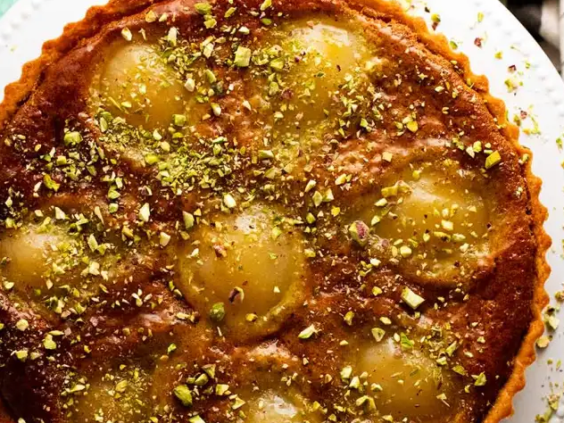 Pear & Pistachio Tart