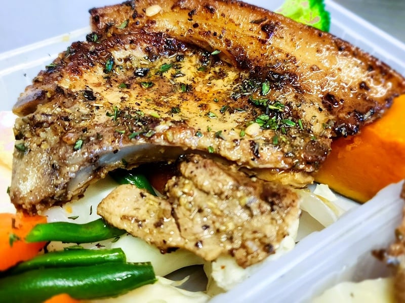 Marinated Lemon & Thyme Pork Complete Meal KETO