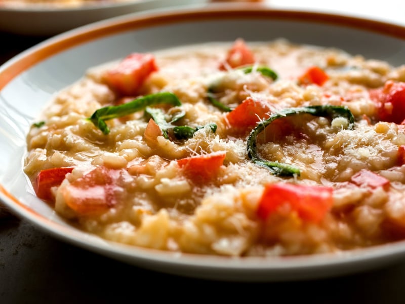 Tomato, Basil and Fetta Risoni