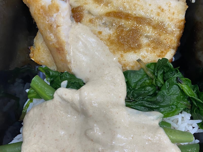 Barramundi Baked with Thai Green Curry Glaze