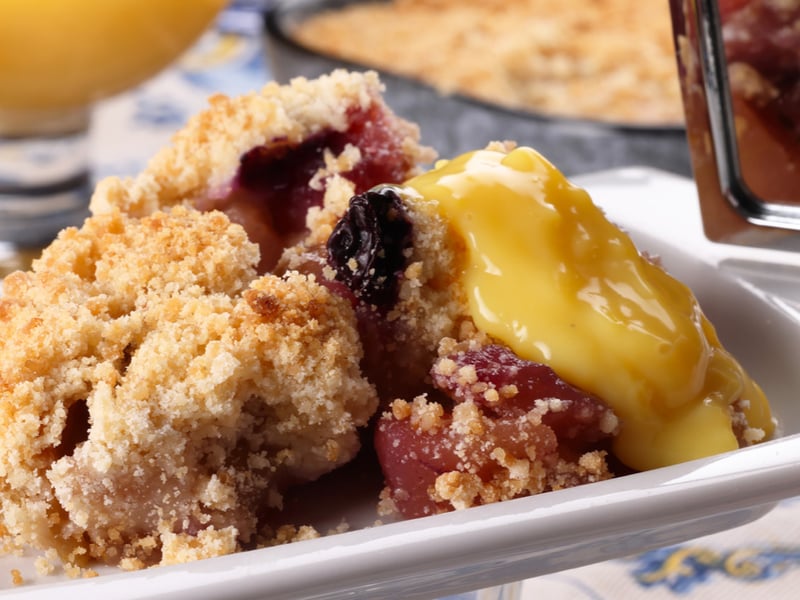 Blueberry & Lemon Custard Crumble Cup