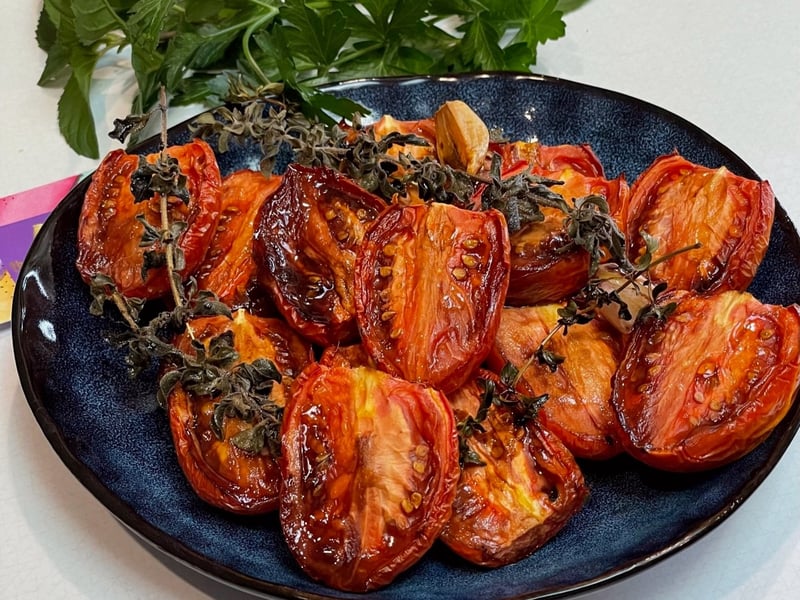 Oven Roasted Balsamic Tomatoes