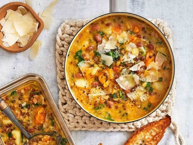 Lentil,Bacon and Vegetable Soup