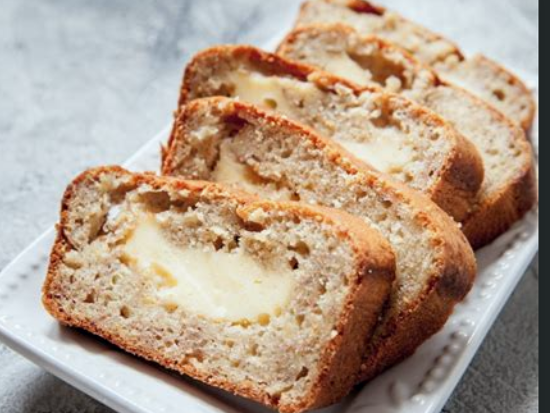 Cream Cheese-filled Banana Bread