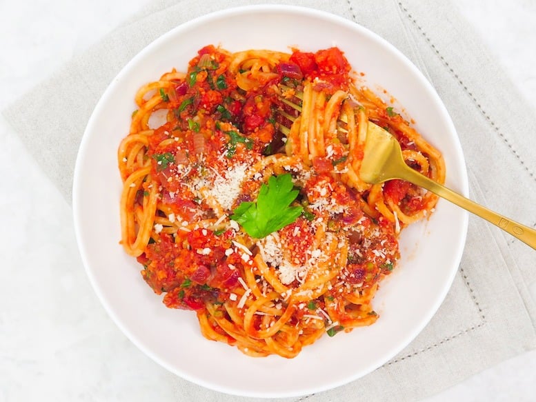 Spicy Calabrian pasta with Miller Lane parmesan